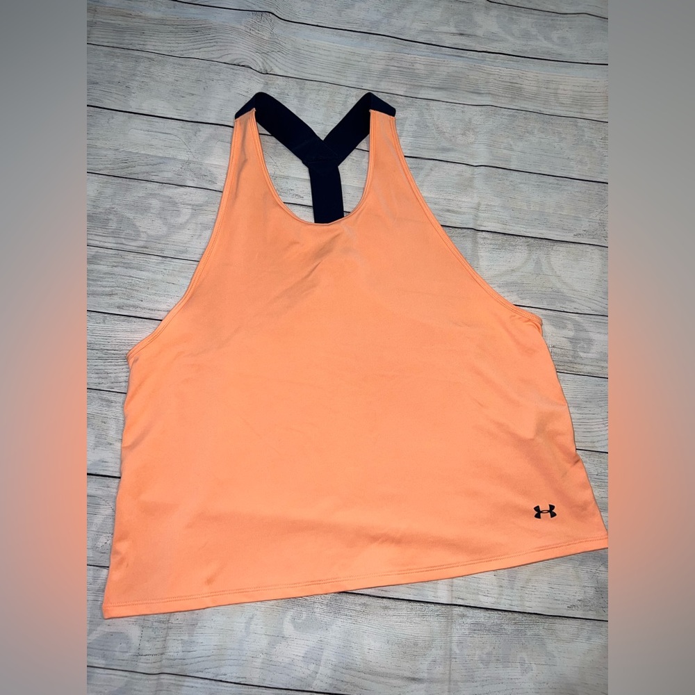 Under Armour Women’s Sport Swing Tank Top Orange & Navy Size Large